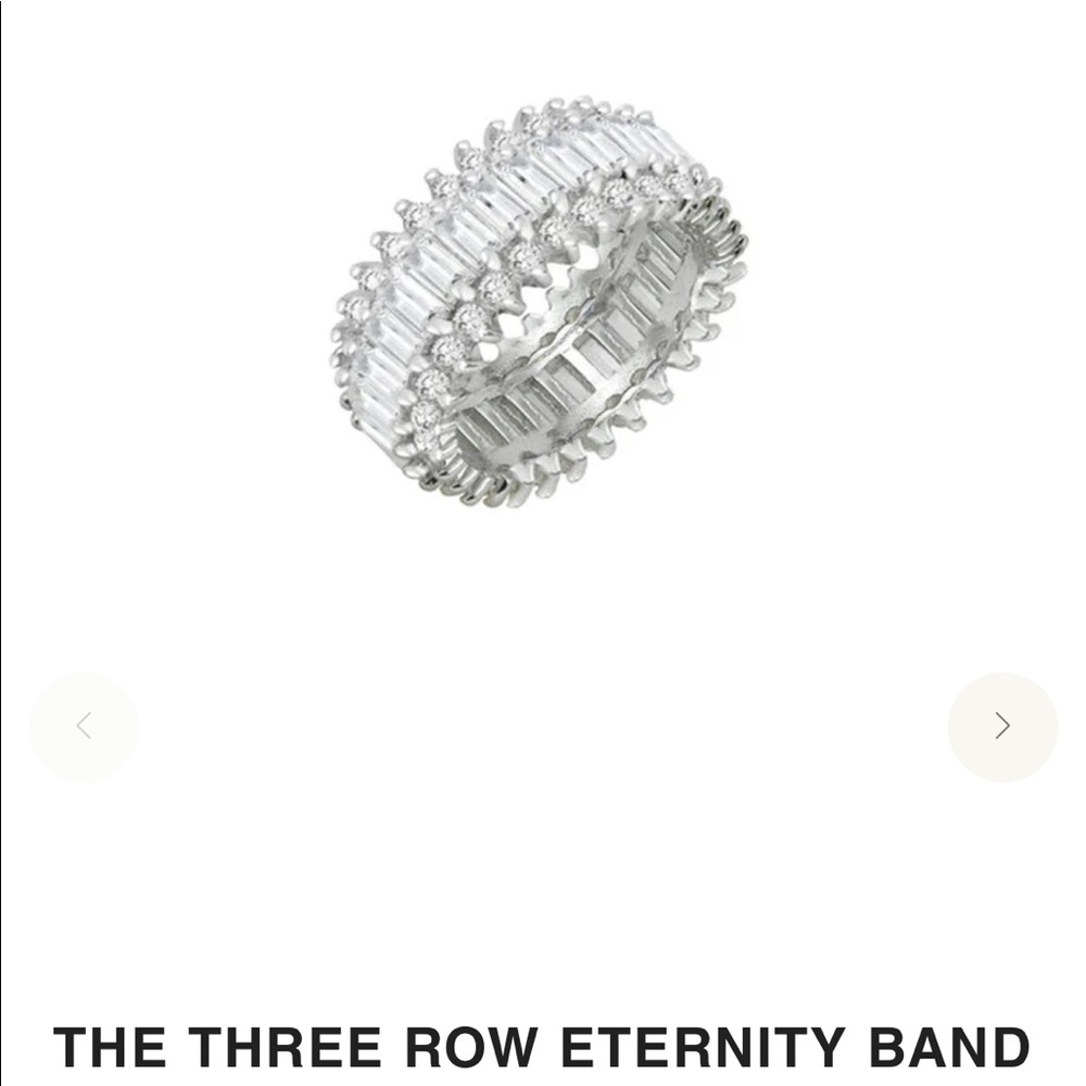 THE M JEWELERS THE THREE ROW ETERNITY BAND